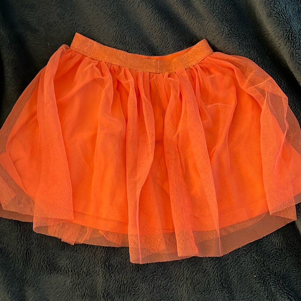Spotted zebra 4/5 tulle overlay skirt